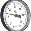 Afriso Bimetall-Thermometer 63702 0/120 GradC, Gehäuse 63mm, 40 Mm, PTFE Dichtring