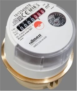 Allmess Austauschwasserzähler 0203212206 3-W +m, Q3 2,5, DN 15, Warm Bis 90 °C