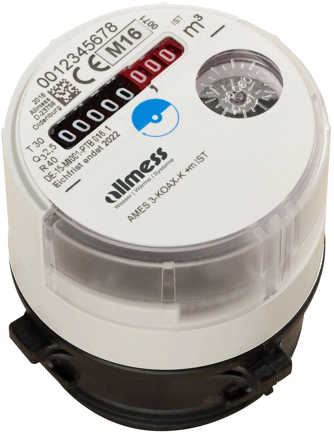 Allmess Koax 2 Austauschwasserzähler 0431112206 MES 3K KU+m, Q3 2,5, DN 15, Kalt Bis 30 °C, 75mm 1 Allmess Koax 2 Austauschwasserzähler 0431112206 MES 3K KU+m, Q3 2,5, DN 15, Kalt Bis 30 °C, 75mm