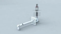 Bertrams Polyline EW Standardbausatz 4 40STB60-4 DN 60, Schachtmontage Mit Verbindungsstück, Mündung VA