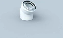 Bertrams Polyline LAS Bogen 41BG30-80 30°, DN 80/125, Innen, Weiß