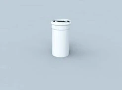 Bertrams Polyline LAS Rohr 41RL500-80 500 Mm, DN 80/125, Innen, Weiß