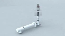 Bertrams Polyline LAS Standardbausatz 4 41STB60-80-4 DN 60/100, LAS DN 60-80 EW, Mündung VA