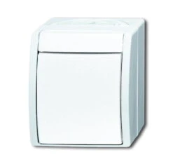 Universal Busch Jaeger Kreuzschalter 2601/7 W-54 Alpinweiß Ocean Aufputz