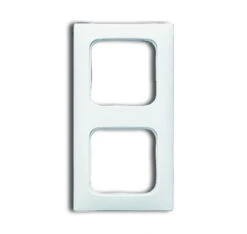 Universal Busch Jaeger Rahmen Reflex SI 2512-214K-102 Alpinweiss Ral 9010 IP 20 Für Geräteeinbaukanal 2f