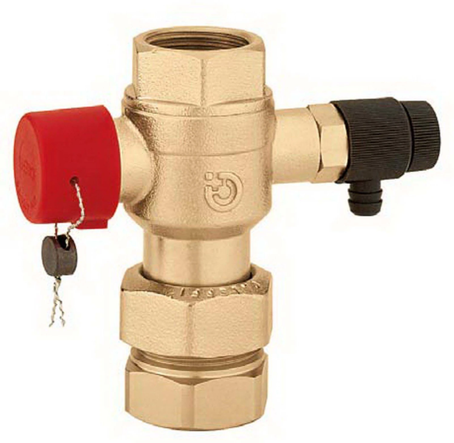 Caleffi Kappenventil 558056 3/4"x1", Mit Entleerung, Für Ausdehnungsgefäße 1 Caleffi Kappenventil 558056 3/4"x1", Mit Entleerung, Für Ausdehnungsgefäße