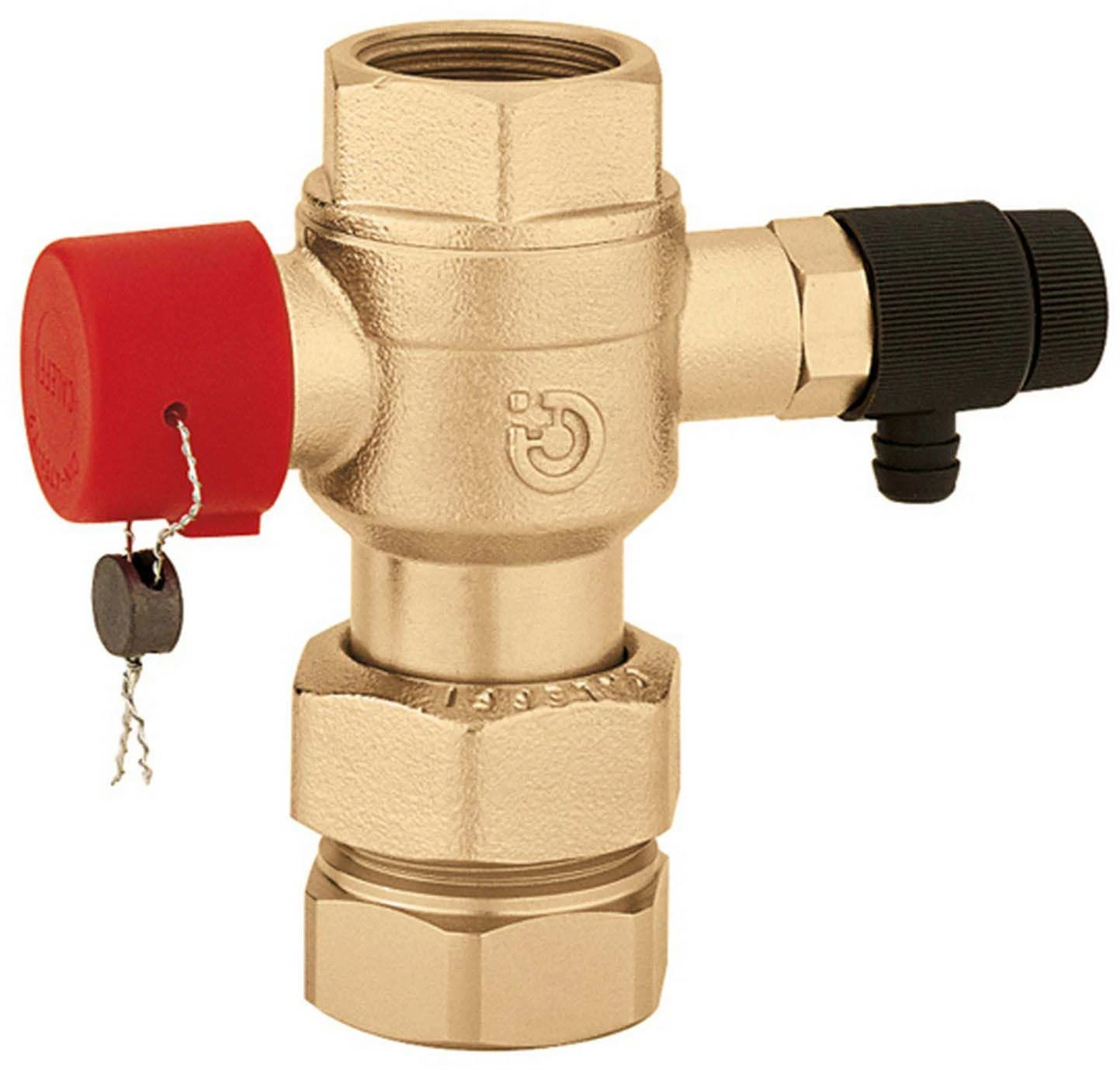 Caleffi Kappenventil 558070 1 1/4", Mit Entleerung, Für Ausdehnungsgefäße 1 Caleffi Kappenventil 558070 1 1/4", Mit Entleerung, Für Ausdehnungsgefäße