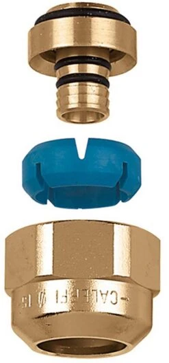 Caleffi Klemmverschraubung 680502 3/4", Verchromt, Ø 7,5-8 IG, Ø 12-14 AG