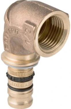 Geberit Mepla Übergangsbogen 602256005 Ø 20mmxRp 1/2, Rotguss, 90Grad, Mit IG