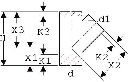 Geberit Pe Abzweig 361109161 DN 50/40, 45Grad, PE-HD 2 Geberit Pe Abzweig 361109161 DN 50/40, 45Grad, PE-HD – Bild 2