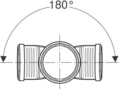 Geberit Silent PP Abzweig 390665141 DN 125/110/110, 87,5Grad, 2-fach 2 Geberit Silent PP Abzweig 390665141 DN 125/110/110, 87,5Grad, 2-fach – Bild 2