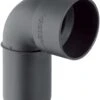 Geberit Silent PP Anschlussbogen 390283141 DN 50, 50/46 Mm, 90Grad, Schalloptimiert, Mit Schutzdeckel
