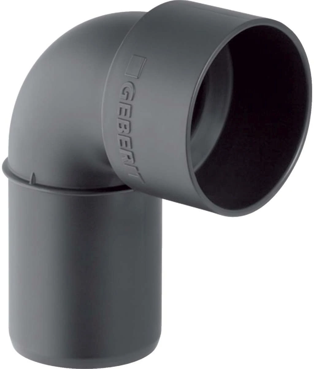 Geberit Silent PP Anschlussbogen 390283141 DN 50, 50/46 Mm, 90Grad, Schalloptimiert, Mit Schutzdeckel 1 Geberit Silent PP Anschlussbogen 390283141 DN 50, 50/46 Mm, 90Grad, Schalloptimiert, Mit Schutzdeckel