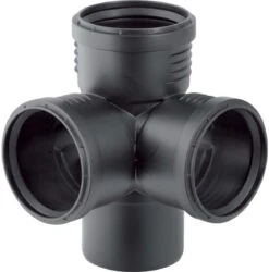 Geberit Silent PP Eckabzweig 390459141 DN 90/90/90, 87,5Grad, Schalloptimiert