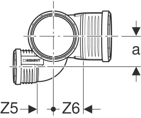 Geberit Silent PP Schachtbogenabzweig 390463141 DN 90/75/90, 87,5Grad, Rechts, Schalloptimiert 2 Geberit Silent PP Schachtbogenabzweig 390463141 DN 90/75/90, 87,5Grad, Rechts, Schalloptimiert – Bild 2
