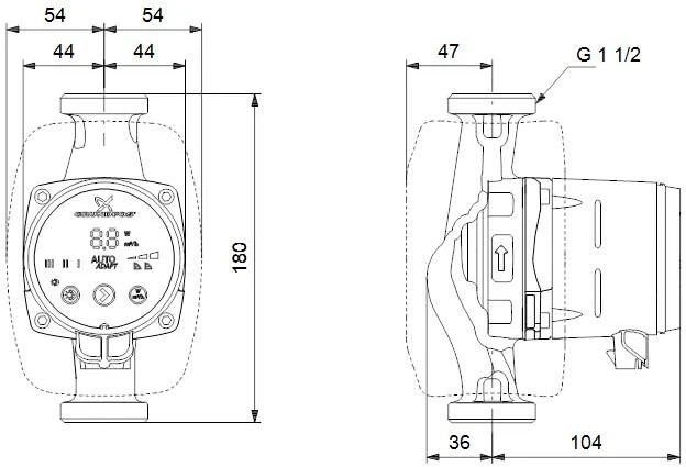 Grundfos Alpha 2 15-60 Hocheffizienzpumpe 99261696 130mm, 230V, 50Hz, 6H, D-A-CH, Modell 2017 2 Grundfos Alpha 2 15-60 Hocheffizienzpumpe 99261696 130mm, 230V, 50Hz, 6H, D-A-CH, Modell 2017 – Bild 2