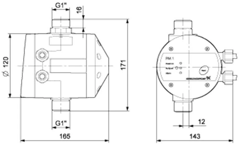 Grundfos Pressure Manager 96848722 1-2.2, 2,2 Bar, 230 V, 1,5 M Kabel 2 Grundfos Pressure Manager 96848722 1-2.2, 2,2 Bar, 230 V, 1,5 M Kabel – Bild 2