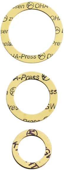 HAAS OHA-Press Verschraubungsdichtung 8838 Gelb, 60x78x1,8mm, 2"