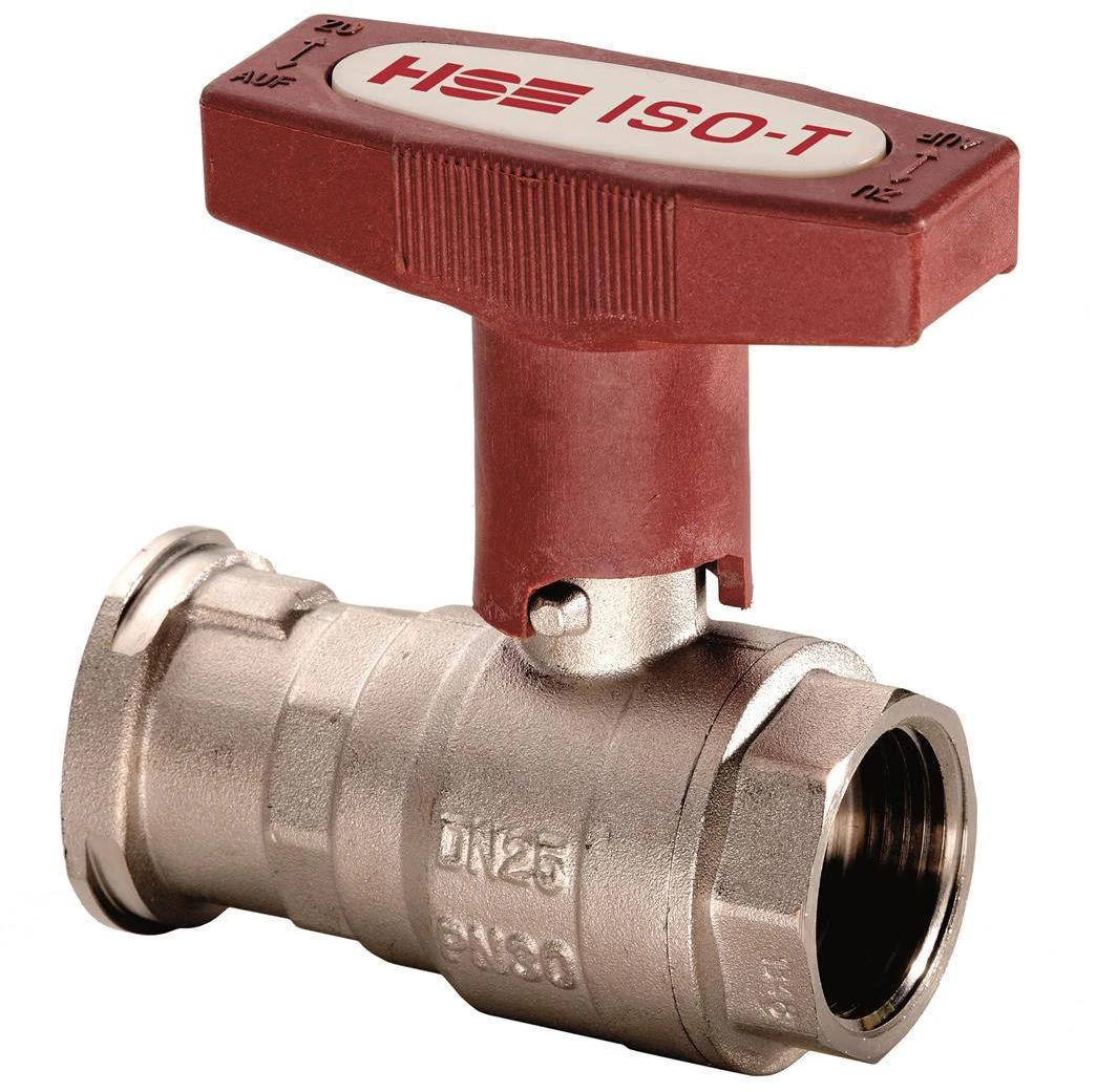 Hermann Schmidt Heizungs-ISO-Pumpenkugelhahn H0181479025 Messing Vernickelt, 1", Mit Schwerkraftbremse Und T-Griff, PN 30 1 Hermann Schmidt Heizungs-ISO-Pumpenkugelhahn H0181479025 Messing Vernickelt, 1", Mit Schwerkraftbremse Und T-Griff, PN 30