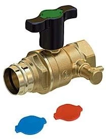 Opal Kugelhahn R851VY152 1/2"x18mm, Pressanschluss, Mit Flügelgriff