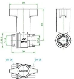 Oventrop Kugelhahn Optibal 1077104 DN15, 1/2"Innengewinde, PN16, Messing Knebelgriff -Werkzeug Angebote Oventrop Kugelhahn Optibal 1077104 DN15 1 2 Innengewinde PN16 Messing Knebelgriff 2