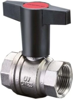 Oventrop Kugelhahn Optibal Knebelgriff 1077112 DN40, 1 1/2" Innengewinde, PN16, Messing