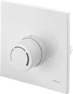 Oventrop Unibox Abdeckung 1022788 Echtglas Schwarz, Mit Thermostat