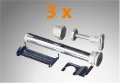 Purmo Bohrkonsolenset AZ03FT004000N83 3er Für Laschen-HK 160mm