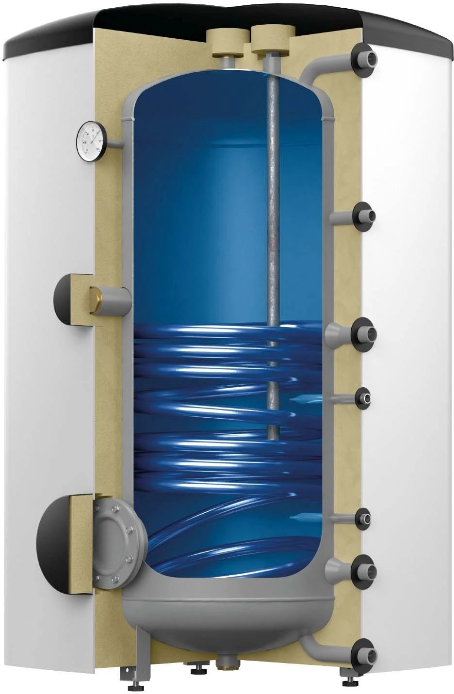 Reflex Storatherm Aqua Speicher 7355100 AF 150/1/M_A, Weiß, Folienmantel, Mit Glattrohrwärmeübertrager 1 Reflex Storatherm Aqua Speicher 7355100 AF 150/1/M_A, Weiß, Folienmantel, Mit Glattrohrwärmeübertrager