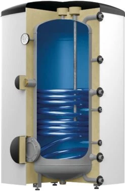 Reflex Storatherm Aqua Speicher 7355200 AF 200/1/M_A, Weiß, Folienmantel, Mit Glattrohrwärmeübertrager