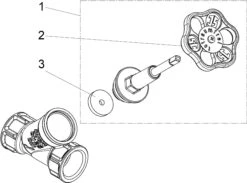 Schlösser Freistromventil 0015052500001 DN 25, Rp 1, Ohne Entleerung, Steigende Spindel -Werkzeug Angebote Schloesser Freistromventil 0015052500001 DN 25 Rp 1 ohne Entleerung steigende Spindel 2