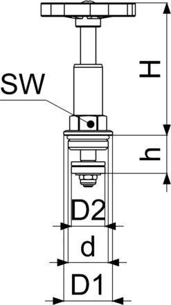 Schlösser Freistromventil-Oberteil 0018161500001 DN 15, G 1/2, Messing, Steigende Spindel -Werkzeug Angebote Schloesser Freistromventil Oberteil 0018161500001 DN 15 G 1 2 Messing steigende Spindel 1
