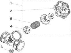 Schlösser KFR-Ventil 0016252500001 DN 25, Rp 1, Ohne Entleerung, Nichtsteigende Spindel -Werkzeug Angebote Schloesser KFR Ventil 0016252500001 DN 25 Rp 1 ohne Entleerung nichtsteigende Spindel 2