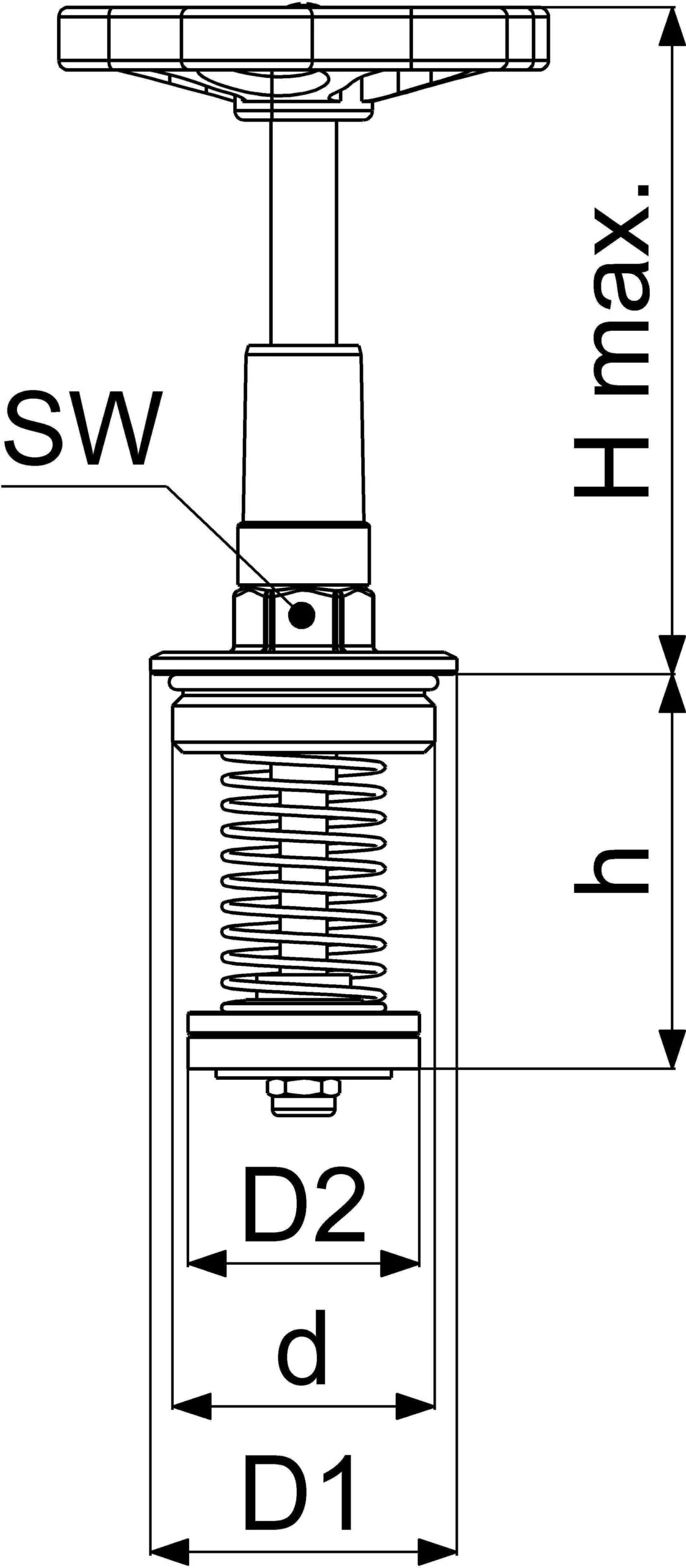 Schlösser KFR-Ventil-Oberteil 0018193200001 DN 32, G 1 1/4, Messing, Steigende Spindel 2 Schlösser KFR-Ventil-Oberteil 0018193200001 DN 32, G 1 1/4, Messing, Steigende Spindel – Bild 2
