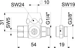 Schlösser Probenahmeventil 0081320800001 Rohr Edelstahl Mit Adapter 3/8", Messing, 1/4" 4 Schlösser Probenahmeventil 0081320800001 Rohr Edelstahl Mit Adapter 3/8", Messing, 1/4" -Werkzeug Angebote Schloesser Probenahmeventil 0081320800001 Rohr Edelstahl mit Adapter 3 8 Messing 1 4 1