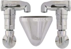 Schlösser Rohrbelüfter Bauform E 0082031550001 2-fach, DN 15, 1/2 X 1 X 1/2", Verchromt