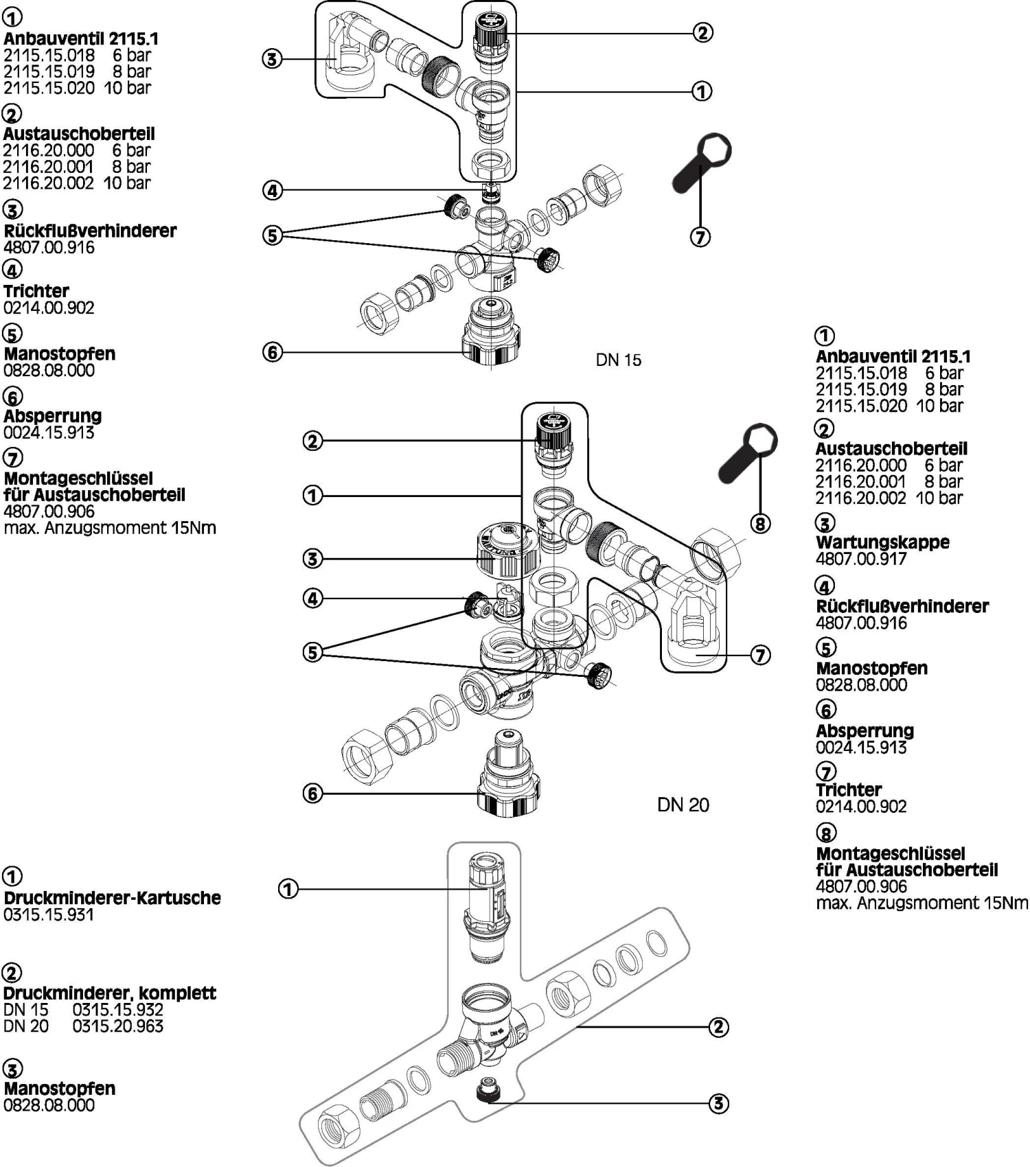 Syr - Sasserath Sicherheitsgruppe 0025.20.050 DN 20, 6 Bar, Gewinde G 3/4, Rohgelb 3 Syr - Sasserath Sicherheitsgruppe 0025.20.050 DN 20, 6 Bar, Gewinde G 3/4, Rohgelb – Bild 3