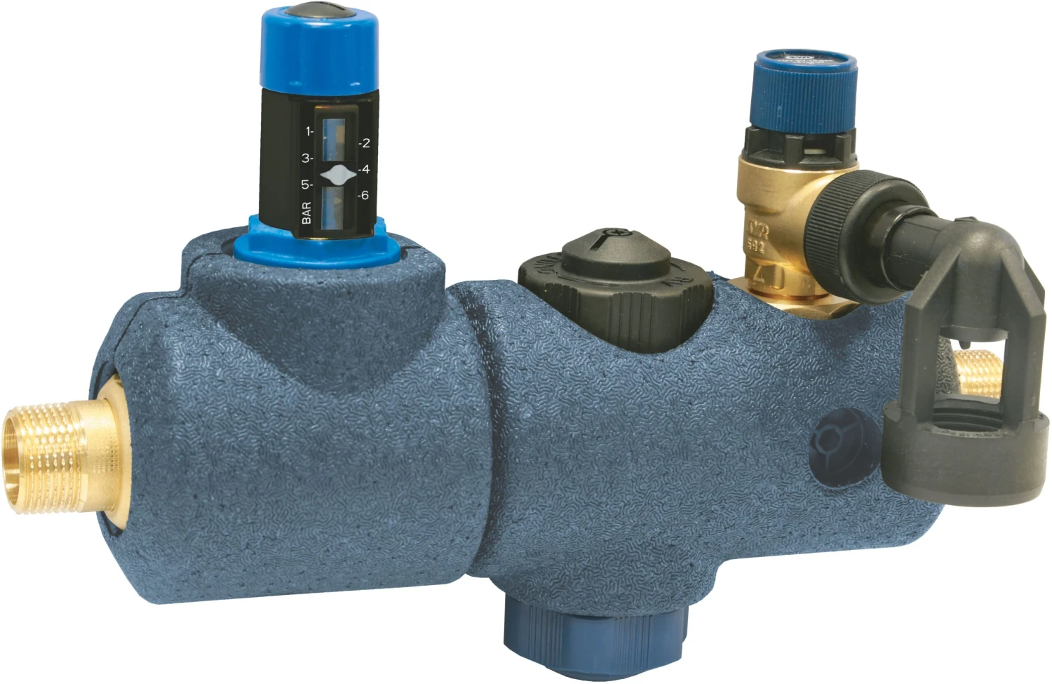 Syr - Sasserath Sicherheitsgruppe 0025.20.050 DN 20, 6 Bar, Gewinde G 3/4, Rohgelb 1 Syr - Sasserath Sicherheitsgruppe 0025.20.050 DN 20, 6 Bar, Gewinde G 3/4, Rohgelb