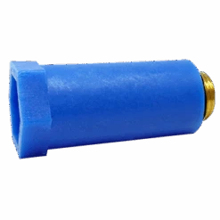 USH Baustopfen 025018 1/2", Blau, Messinggewinde