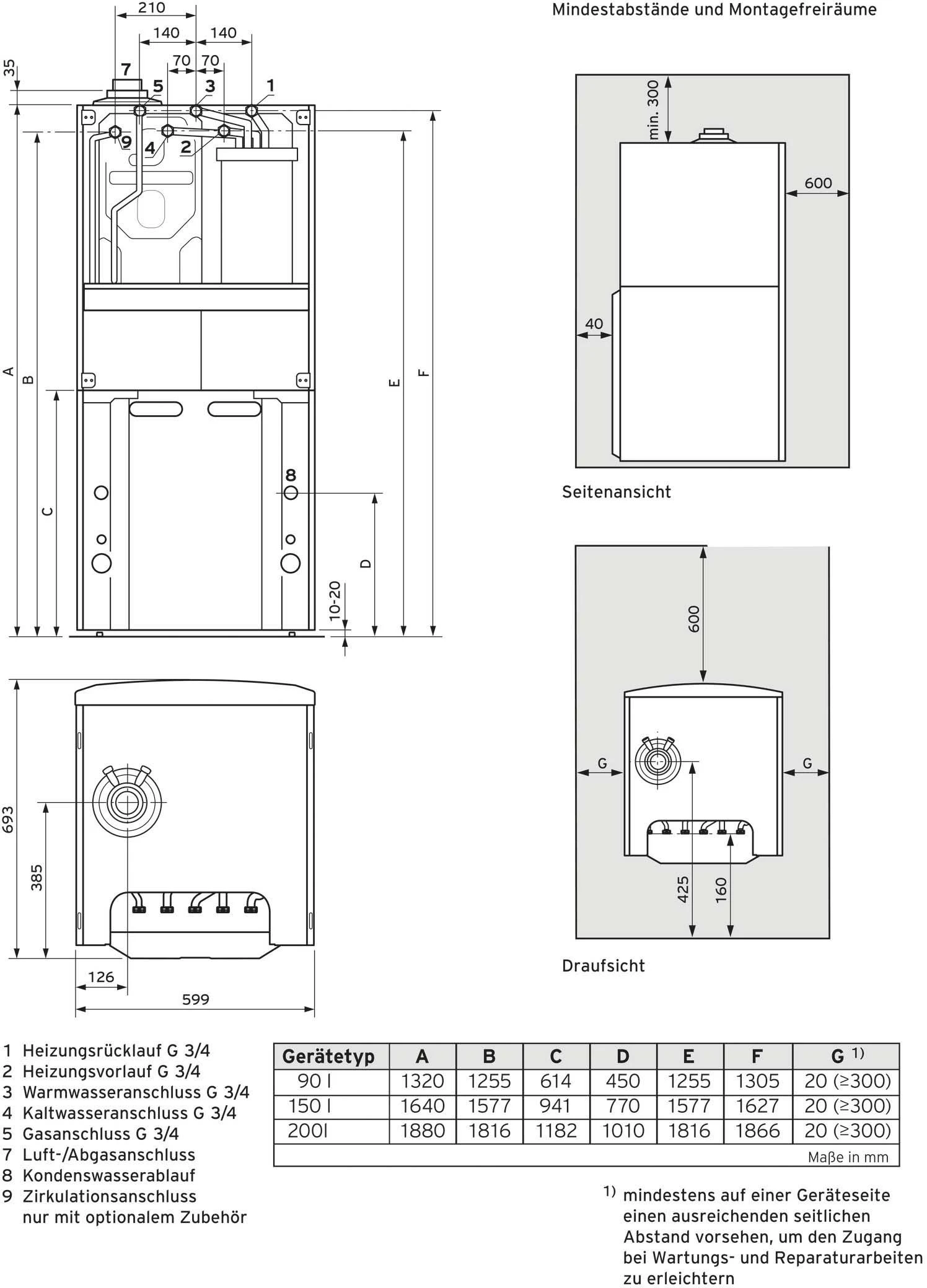 Vaillant EcoCOMPACT Gas-Kompaktgerät 0010015600 VSC 206/4-5 90, Erdgas E, Mit Brennwerttechnik 2 Vaillant EcoCOMPACT Gas-Kompaktgerät 0010015600 VSC 206/4-5 90, Erdgas E, Mit Brennwerttechnik – Bild 2