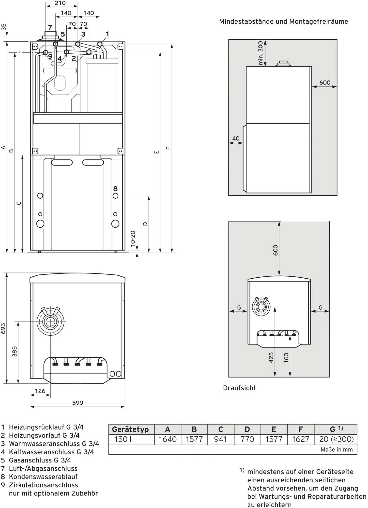 Vaillant EcoCOMPACT Gas-Kompaktgerät 0010015604 VCC 206/4-5 150, Mit Brennwerttechnik 2 Vaillant EcoCOMPACT Gas-Kompaktgerät 0010015604 VCC 206/4-5 150, Mit Brennwerttechnik – Bild 2