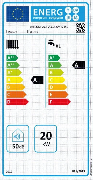 Vaillant EcoCOMPACT Gas-Kompaktgerät 0010015604 VCC 206/4-5 150, Mit Brennwerttechnik 3 Vaillant EcoCOMPACT Gas-Kompaktgerät 0010015604 VCC 206/4-5 150, Mit Brennwerttechnik – Bild 3