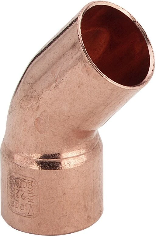 Viega Bogen 100773 18 Mm, 45°, Einsteckende, Kupfer 1 Viega Bogen 100773 18 Mm, 45°, Einsteckende, Kupfer