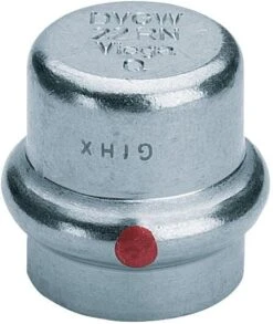 Viega Prestabo Verschlusskappe 643614 28 Mm, Stahl Unlegiert, Verzinkt, SC-Contur