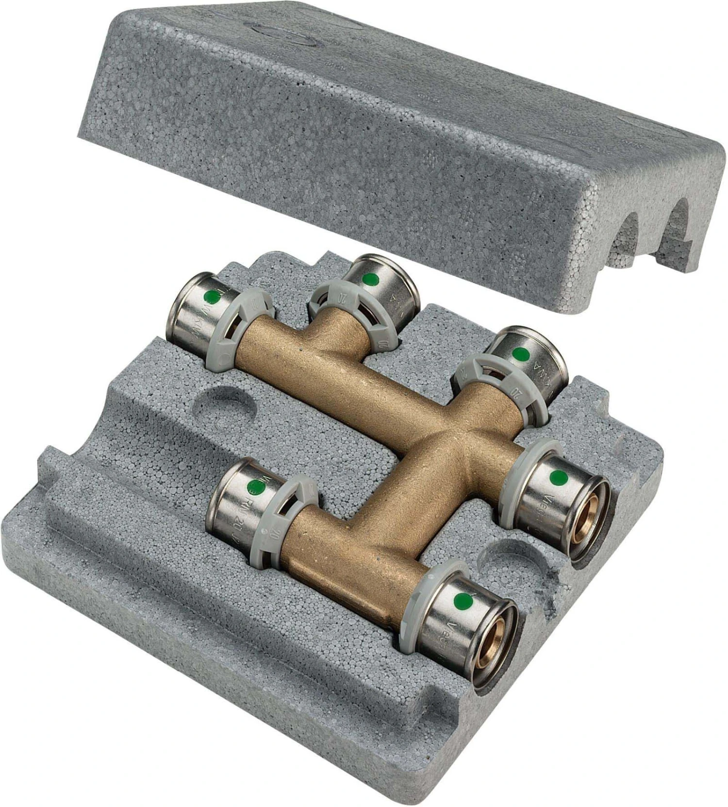 Viega Sanfix-P Kreuzungs-T-Stück 409319 20 X 20 X 20 Mm, Messing, SC-Contur 1 Viega Sanfix-P Kreuzungs-T-Stück 409319 20 X 20 X 20 Mm, Messing, SC-Contur