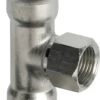 Viega Sanpress Inox T-Stück 437190 28mmxRp 1/2x28mm, Stahl Nichtrostend, SC-Contur