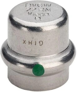 Viega Sanpress Inox Verschlusskappe 452902 42mm, Stahl Nichtrostend, SC-Contur