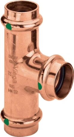 Viega T-Stück Profipress 2418 28 X 22 X 28 Mm, Kupfer, SC-Contur