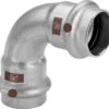 Viega Temponox Bogen 809676 35 Mm, 90Grad, Stahl, Nicht Rostend, SC-Contur