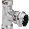Viega Temponox T-Stück 810269 15 X 22 X 15 Mm, Stahl, Nicht Rostend, Mit SC-Contur